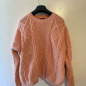 Topshop sweater in light tangerine color. Size US 6.